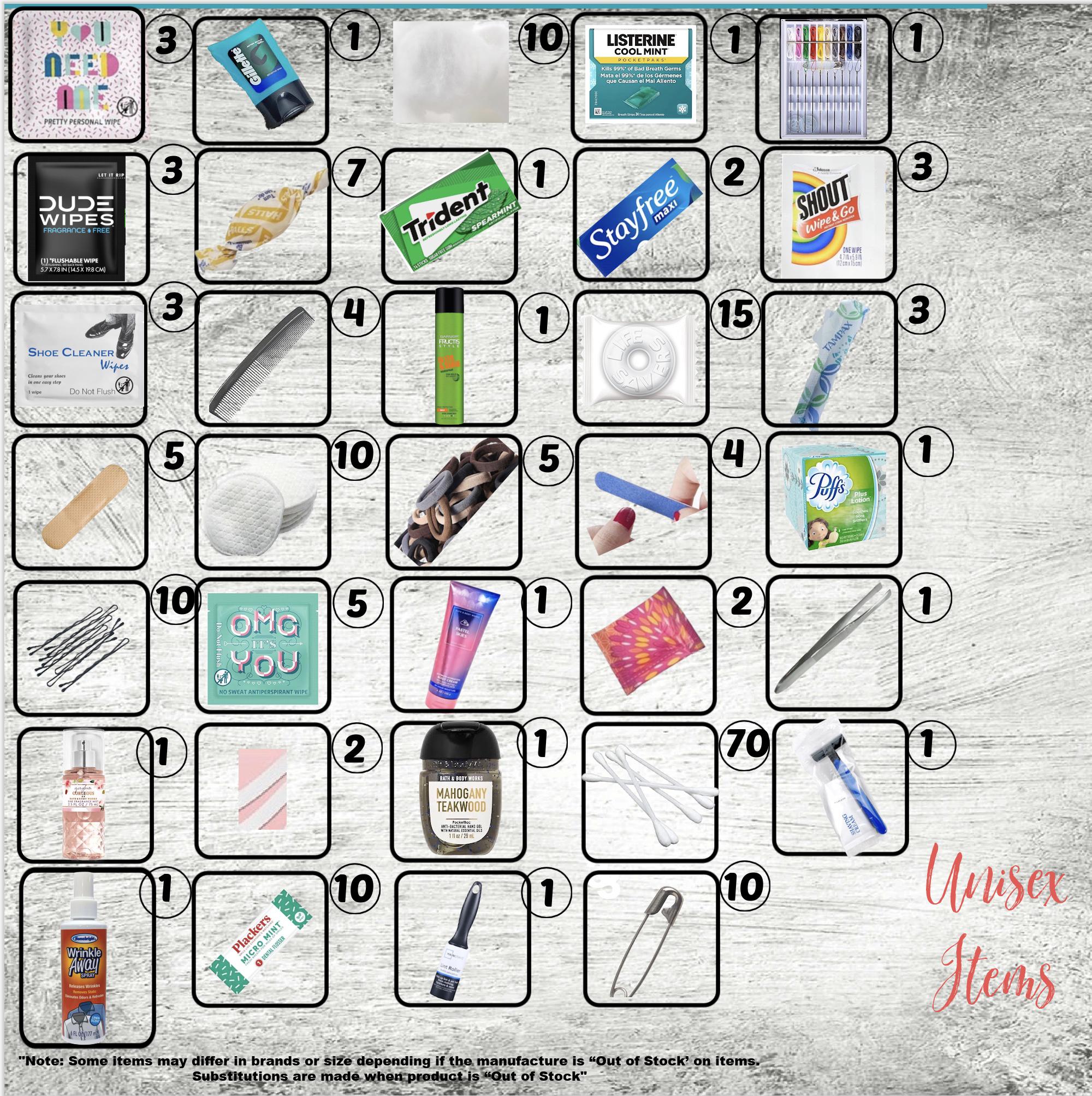 Wedding Basket for Bathroom Fillers for Any Event: Fillers, Guest Room, Essentials, Hospitality, Amenities Wedding and Shower Gifts - Thumbnail 5