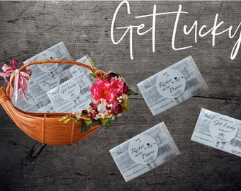 Wedding Lottery Ticket Favors, Scratch off Favors, Wedding Favors, Lotto Ticket Favors.