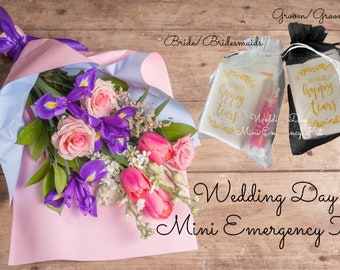 Wedding Day Emergency Kit for Brides|Bridesmaids and Groom|Groomsmen|Wedding Day Survival Kit