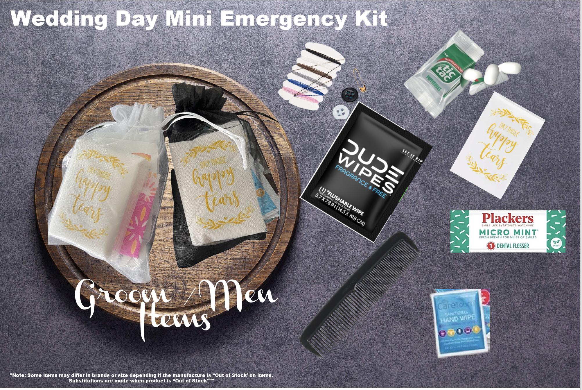 Wedding Day Survival Kit for Brides|Bridesmaids|Groom|Groomsmen Wedding Kit - Party Favors - Thumbnail 2