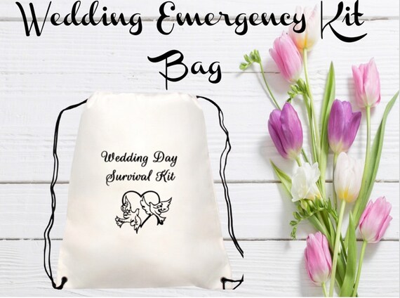 Wedding Day Emergency Kit Bride/bridesmaids Day of Wedding Oh Sht Kit 