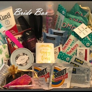 Bridal Bathroom Basket Day of Bridal Survival Kit SOS Bridal Party Basket 