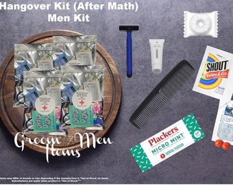 Hangover Recovery Kit with Supplies! Weddings, Birthdays, Bachelorette Parties!