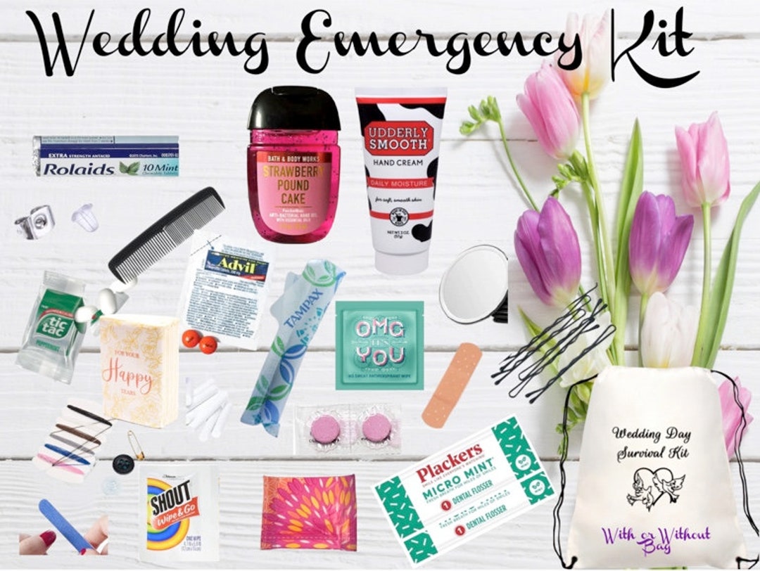  Floral Wedding Emergency Kit For Bride Wedding