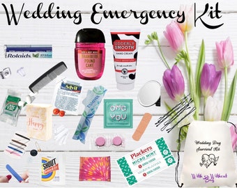 Wedding Emergency Kit | Essentials | Survival Kit | Wedding Bag | Amenities | Wedding and Shower | Oh Shit Kit | Wedding Day Bag