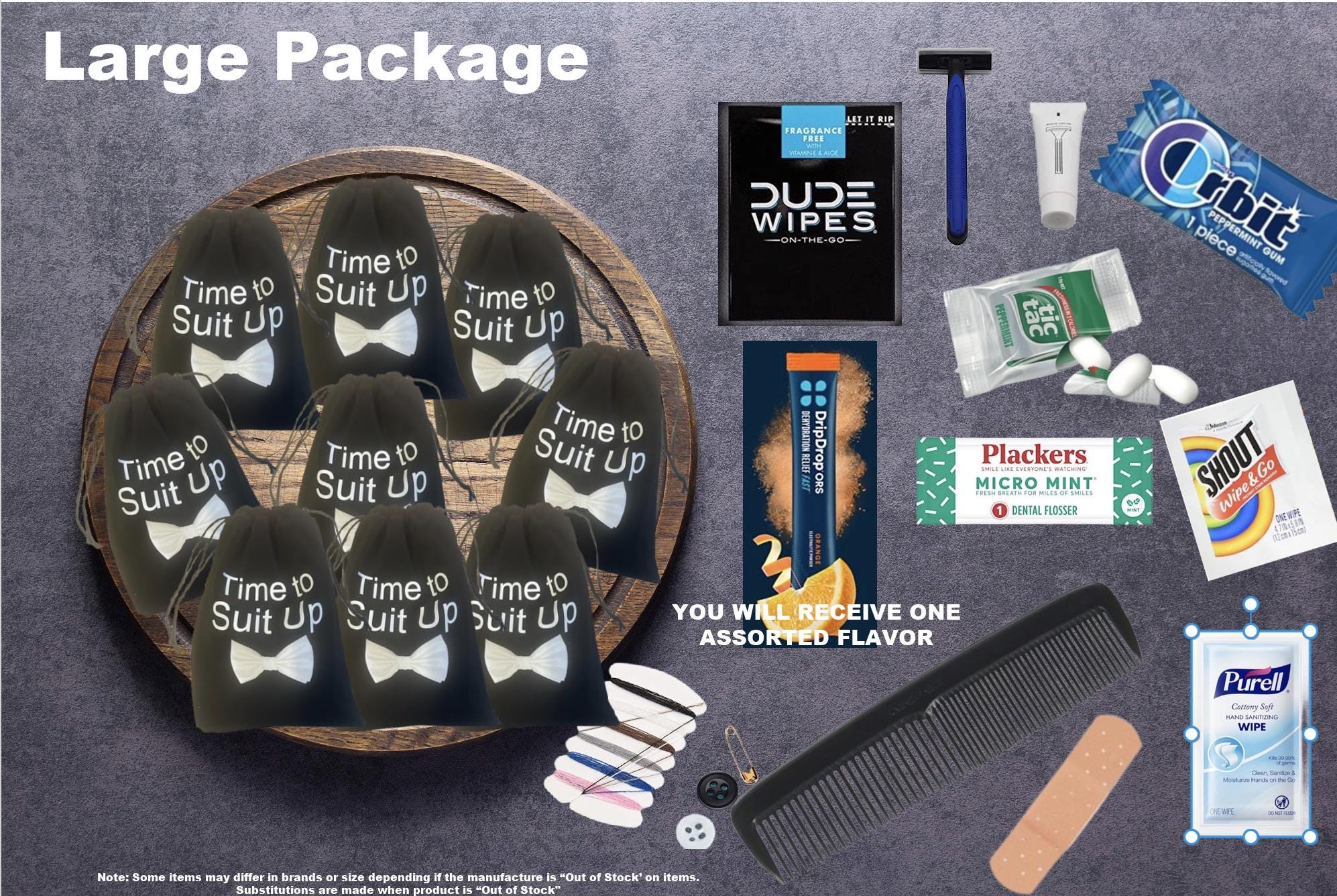 Groom and Groomsmen Recovery Kit - Bachelor Party - Wedding Day Kit