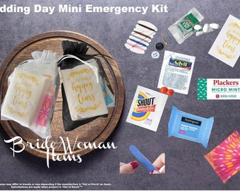 Wedding Day Survival Kit for Brides|Bridesmaids and Groom|Groomsmen|Wedding Emergency Kit