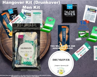 Complete Hangover Recovery Kit with Supplies for Birthday | Wedding | Bachelorette Party | Bachelor Party | Perfect Guest Party Favor