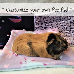 CUSTOM - Guinea Pig Absorbent Pee Pad Potty Pad Hedgehog Lap Pad Absorbent Fleece Pad For Small Animals Personalized gift