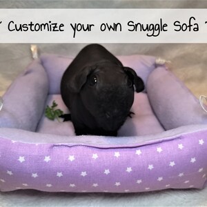 CUSTOM - Guinea Pig Snuggle Sofa Hedgehog Bed Rat Sleeping Pad Fleece Cuddle Bed For Small Pets