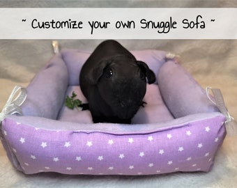 CUSTOM - Guinea Pig Snuggle Sofa Hedgehog Bed Rat Sleeping Pad Fleece Cuddle Bed For Small Pets