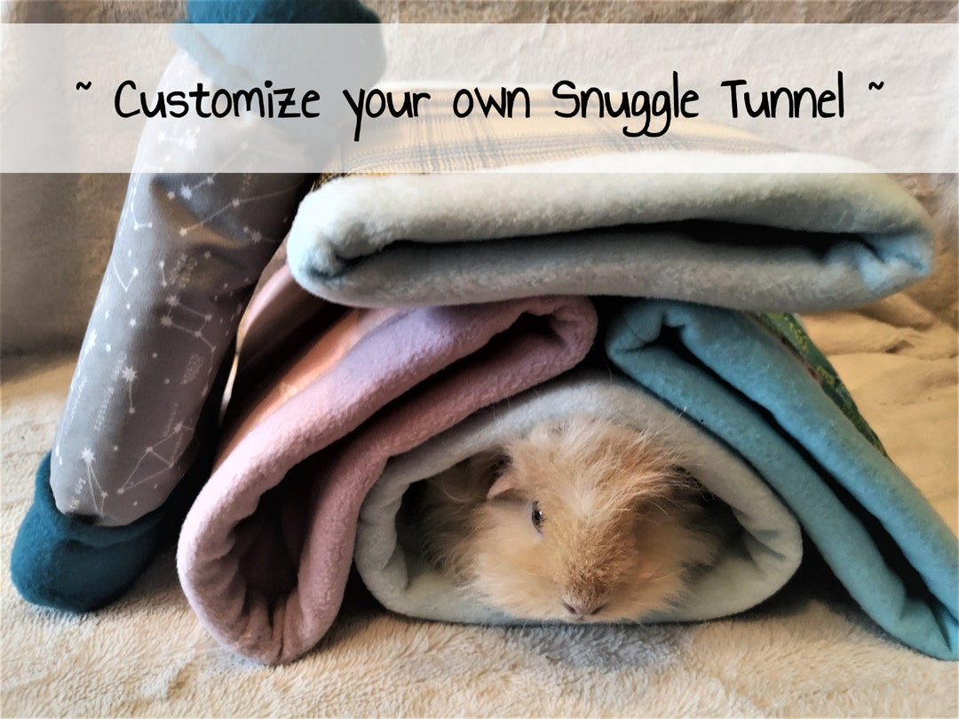 CUSTOM Guinea Pig Snuggle Tunnel Hedgehog Tube Rat Sleeping Etsy