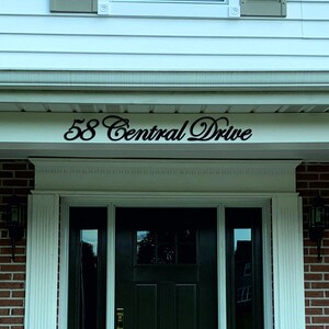 Modern Script Address Sign, Script House Numbers, Custom House Numbers ...