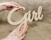 3D Wooden letters MDF,word girl Wood,3D custom name sign wooden,Unpainted wooden letters, Wooden signs decor,number wood
