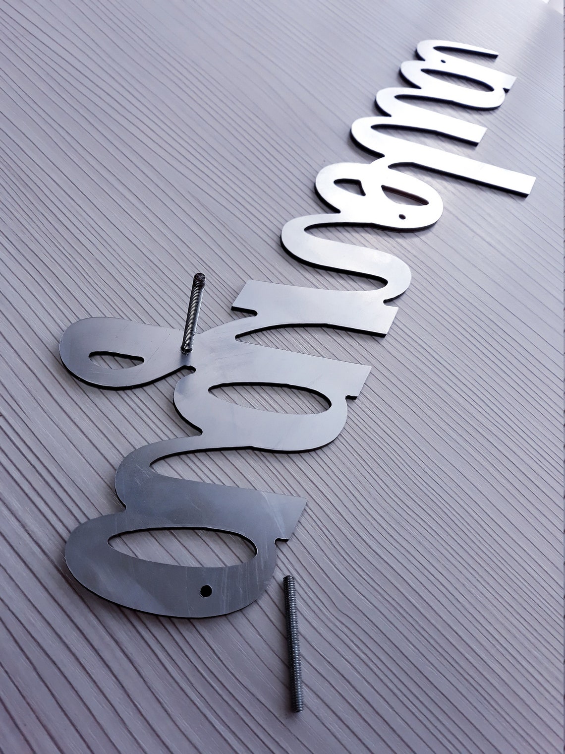 Script Address Sign script House Numbers Custom House Etsy