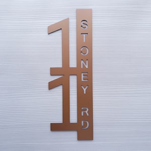 House numbers vertical Outdoor Signs , house number vertical gift mettal,bronze address plaque Metal,sign Personalized Address Plaque Custom