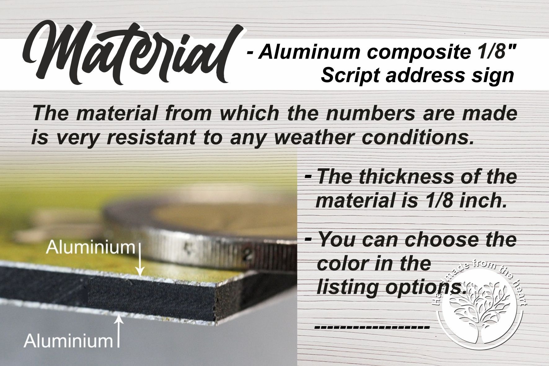 Modern Script Address Sign, Outside Address Script, Script House ...