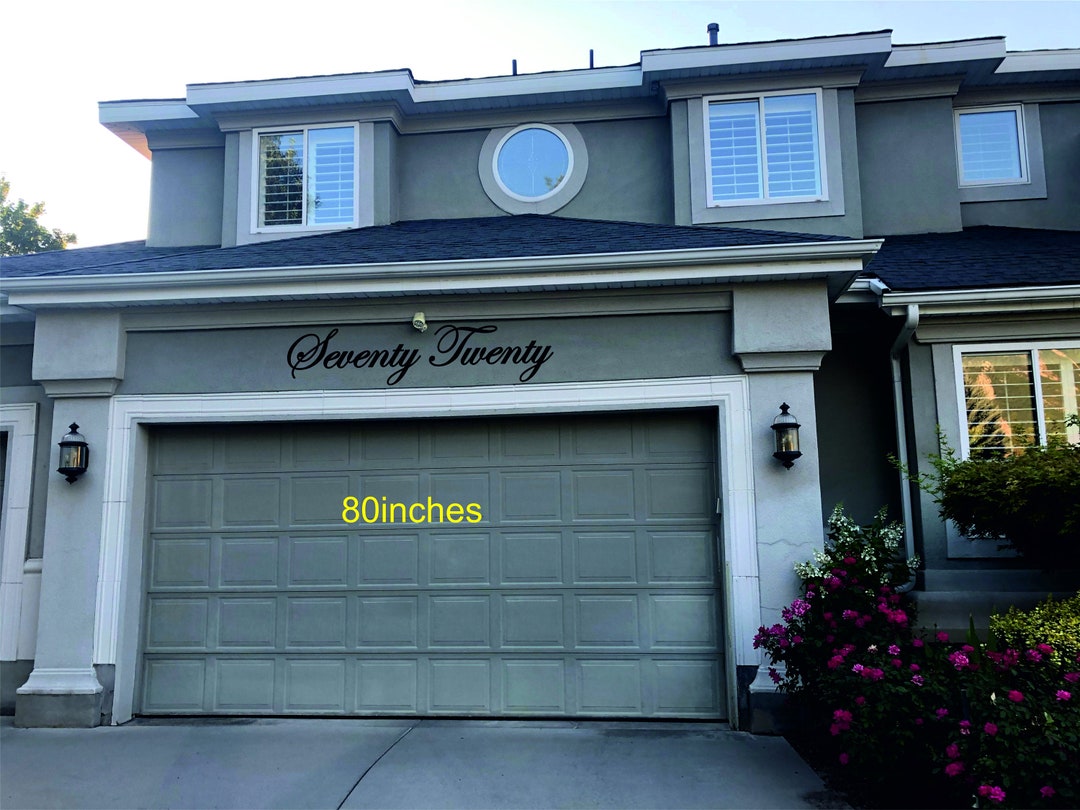 Script Address Sign Metal,garage Address Script,script House Numbers