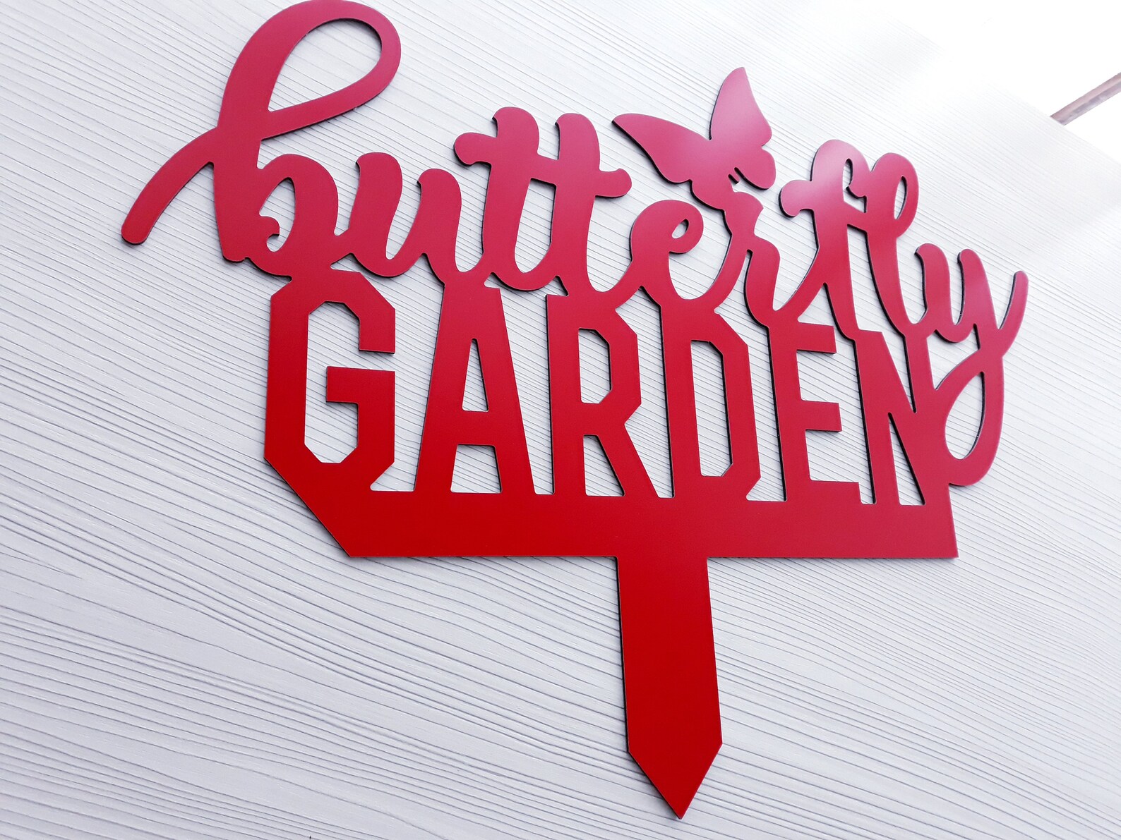 Butterfly Garden Metal Sign Metal Butterfly Garden Signs Etsy