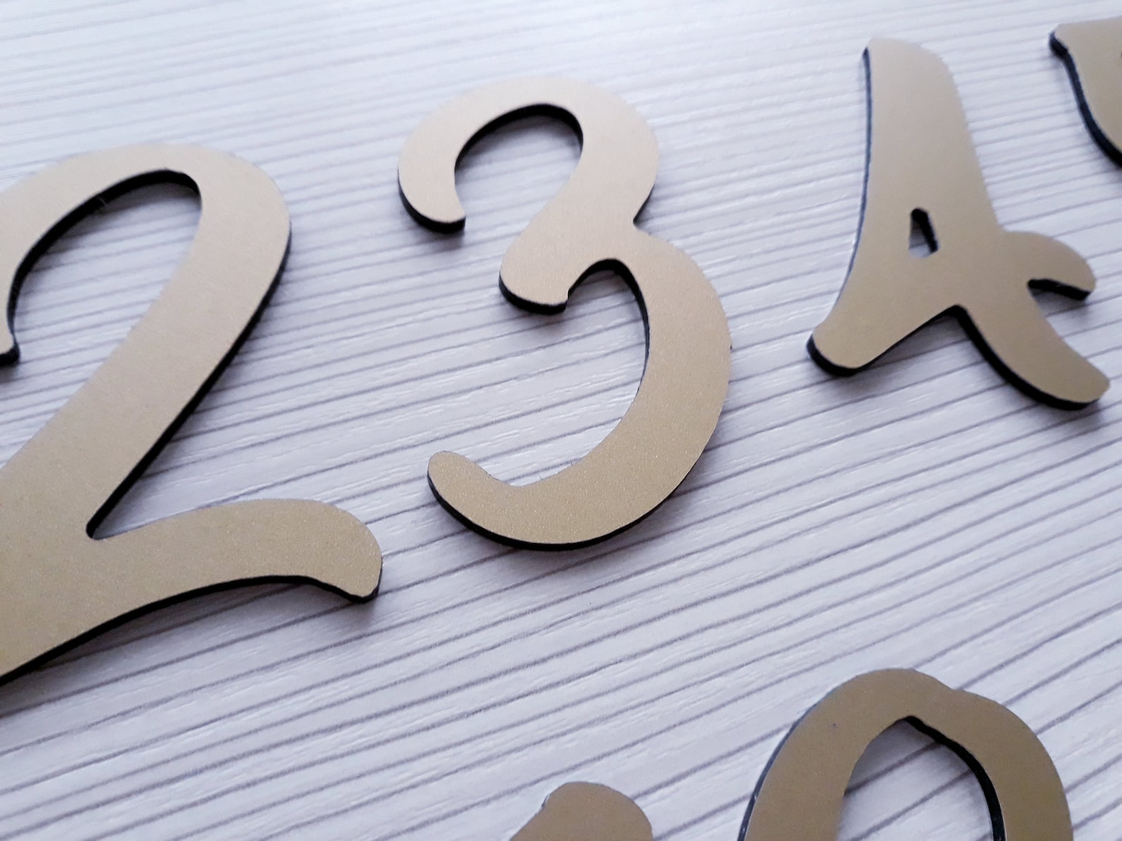 Metal House Numbers Script House Number Sign Metal Aluminum Etsy