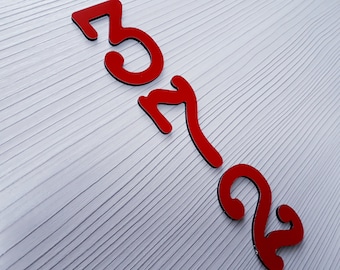 House numbers METAL sign,metal aluminum address, Custom numbers  or letters house signs, Address Signs gold