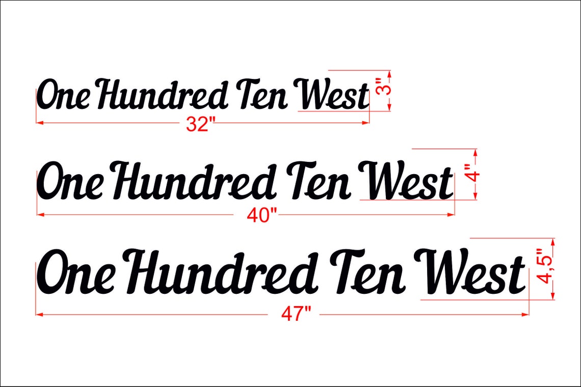 Script Address Sign Etsy