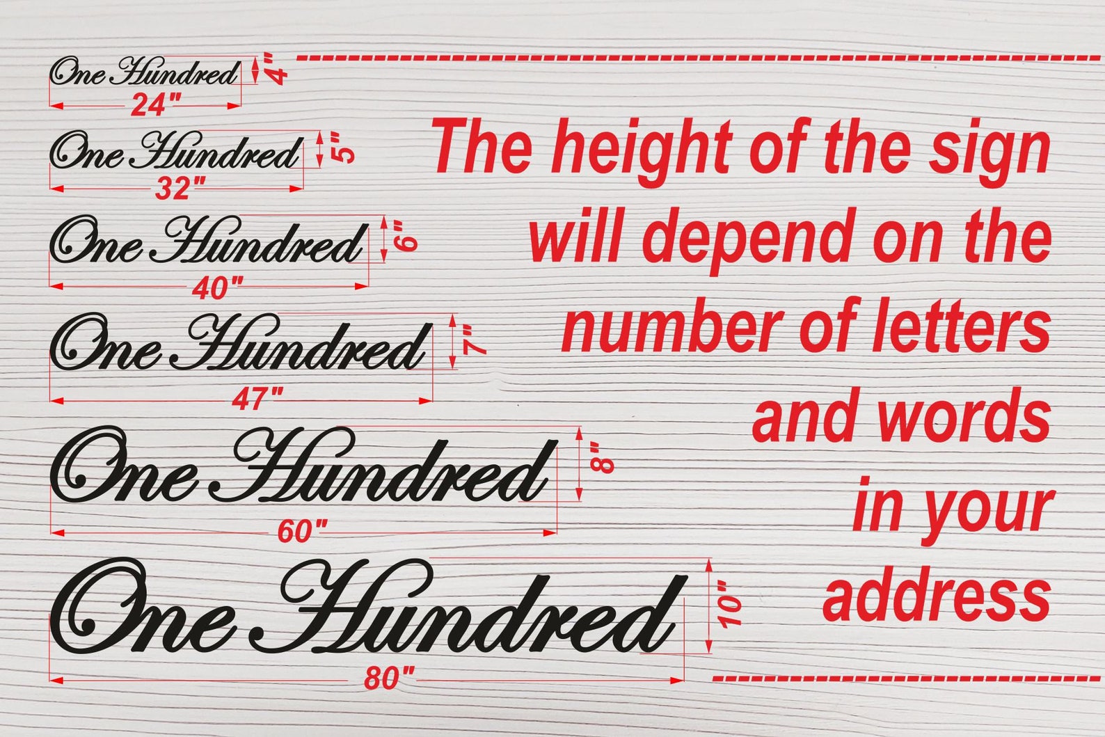 Script Address Sign Metal,script House Numbers,custom House Numbers