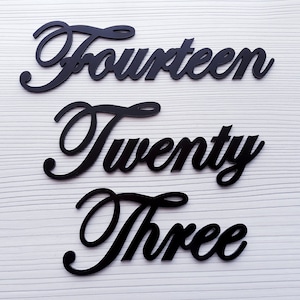 Script Address Sign Metal,Script house numbers,Custom house numbers sign Cursive,metal aluminum address, Address Numbers, Address Signsblack