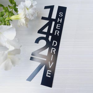 Outdoor Signs House numbers vertical, house number vertical gift sign, house address plaque ,sign Personalized numder, address plaque custom