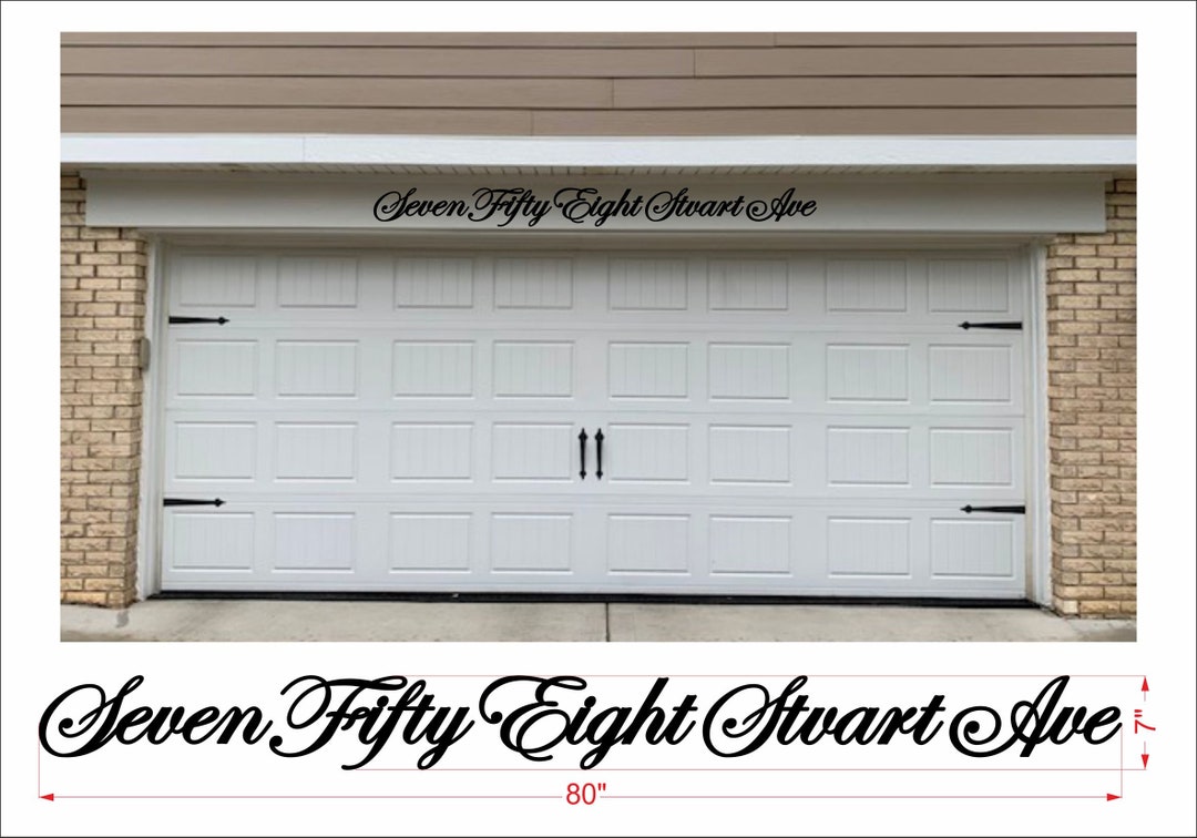 Script Address Sign Metal,garage Address Script,script House Numbers