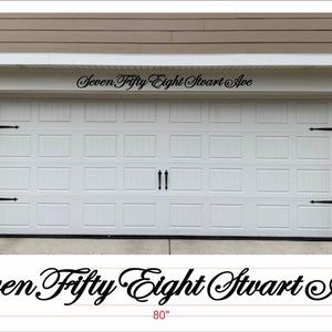 Script Address Sign Metal,Garage address script,Script house numbers,Custom house numbers sign Cursive,metal Garage address script address