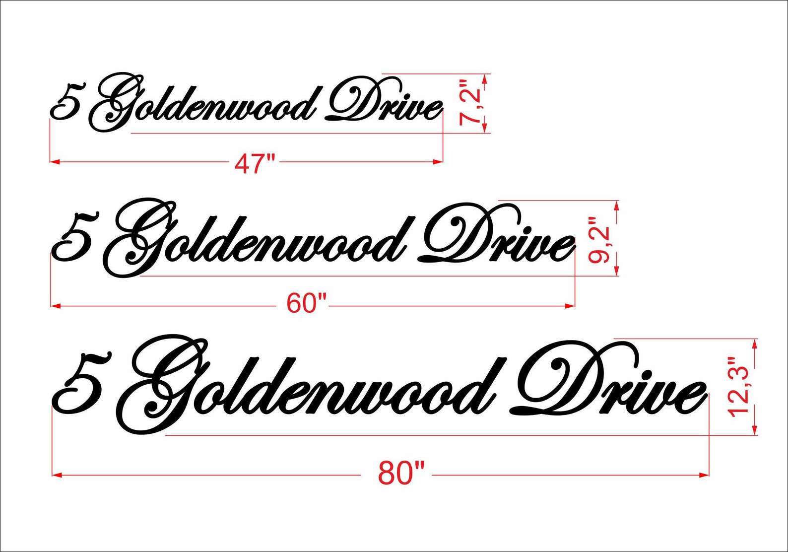 Script Address Sign script House Numbers Custom House Etsy