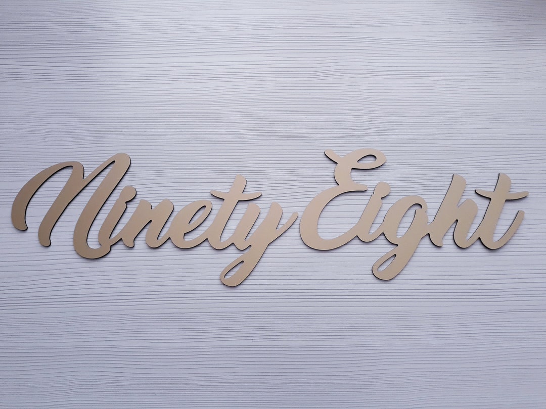 Script Address Sign Metal, Custom House Numbers Sign Cursive, Metal ...