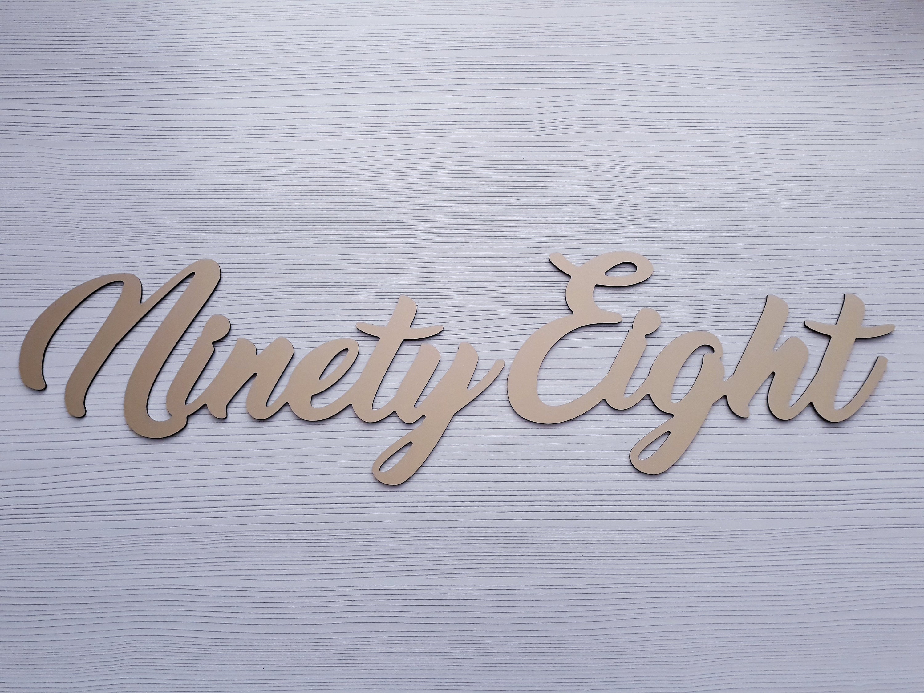 Script Address Sign Metal, Custom House Numbers Sign Cursive, Metal ...