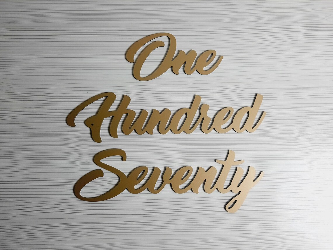 Address Script Sign Metal Custom House Numbers Sign Cursive Etsy