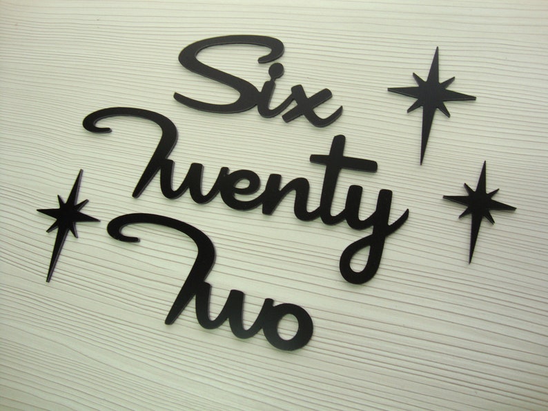 Mid Century House Numbers Mcm House Numbers Retro House Etsy