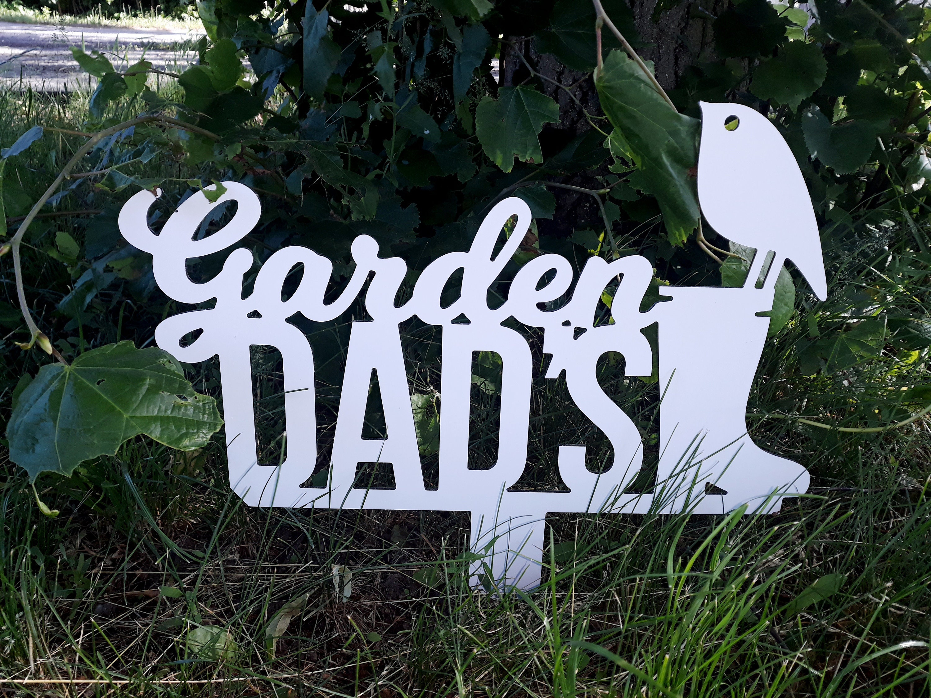 Metal Dad’s Garden signs Papa’s Garden metal sing | Etsy