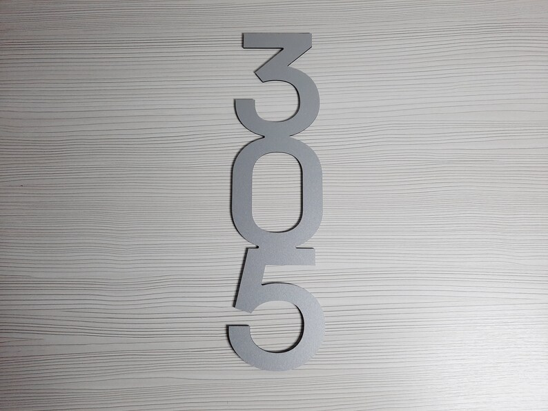 Outdoor Signs House Numbers Vertical House Number Vertical Etsy