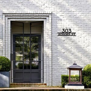 Outdoor Signs House numbers , house number gift metal, house address plaque Metal, sign Personalized Address Custom, size 9 inches*24 inches