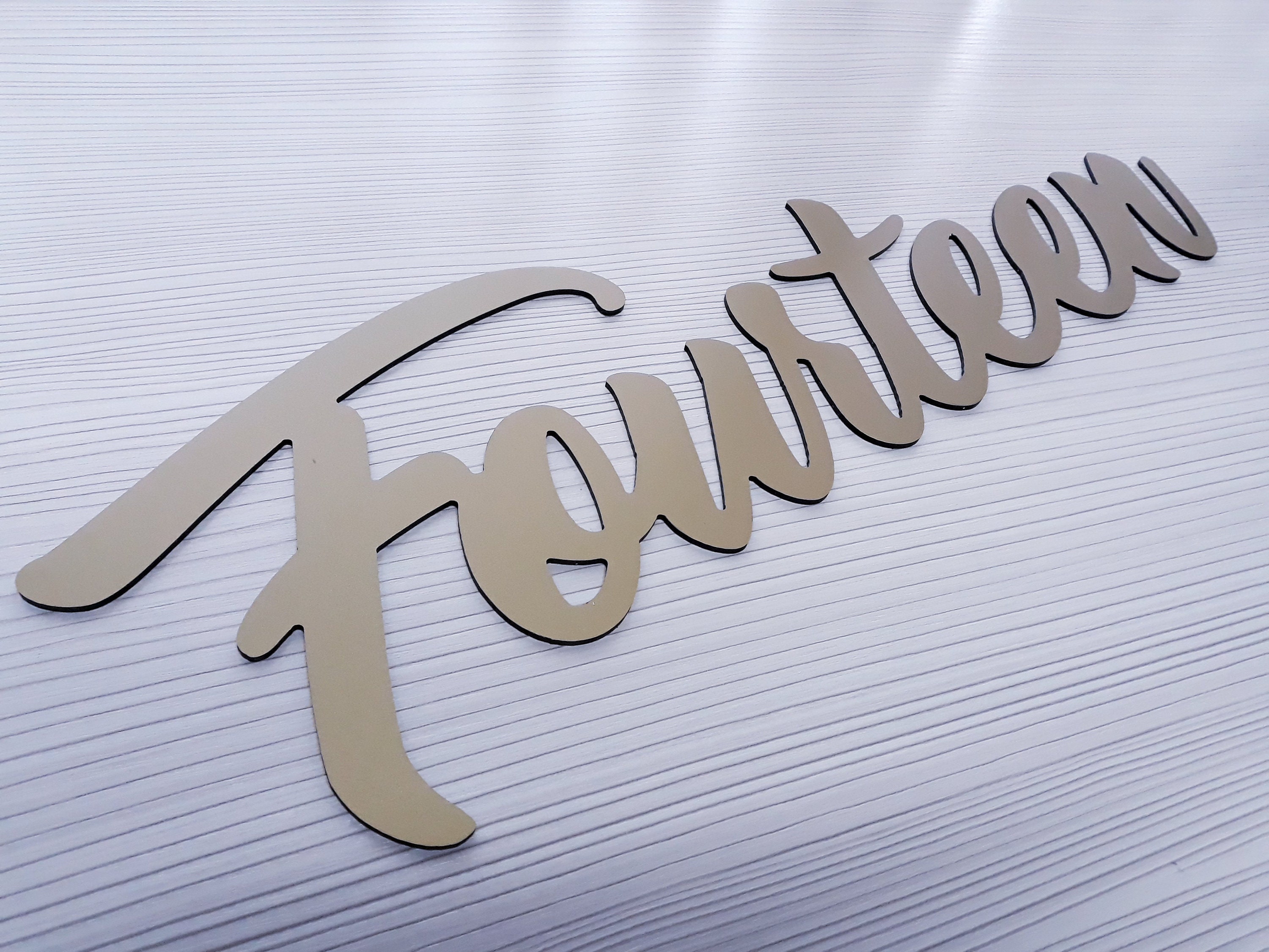 Script Address Sign Metal, Custom House Numbers Sign Cursive, Metal ...