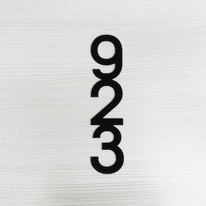 Outdoor Signs House numbers vertical, house number vertical gift mettal,house address plaque Metal,sign Personalized Address Plaque Custom