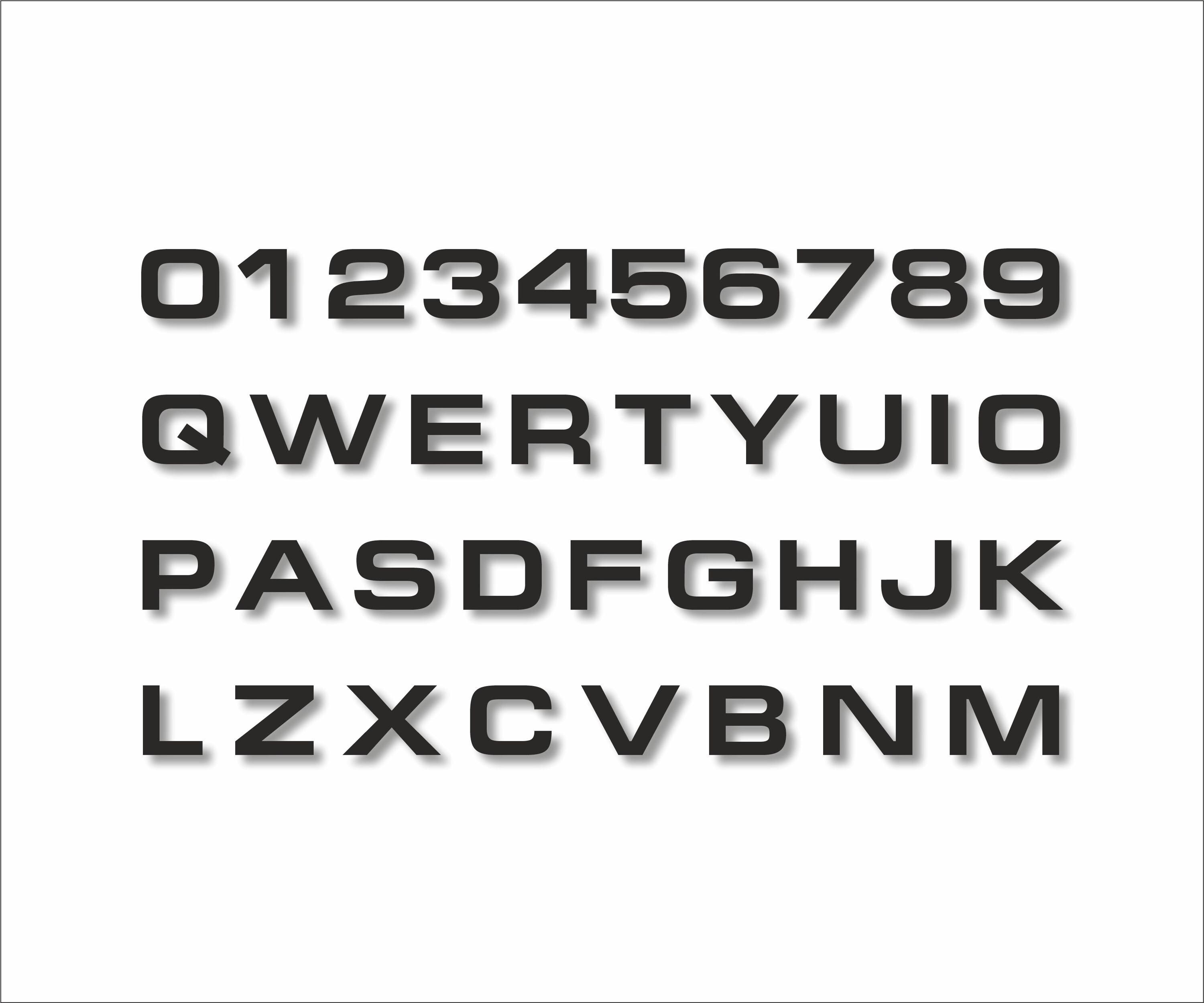 Black House Numbers Sign, Custom Numbers or Letters House Signs, Modern ...