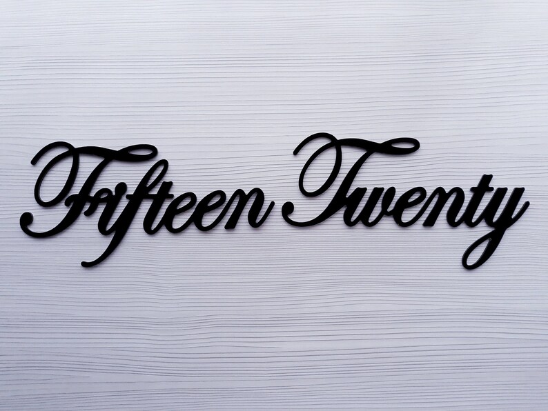 Script Address Numbers Ten Script Address Sign Metal,script House Numbers,custom House Numbers ...