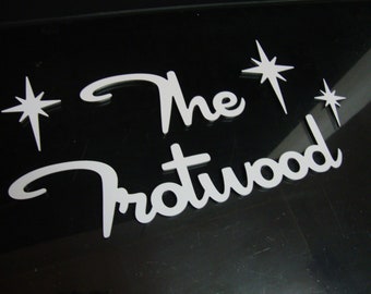 Mid Century Script House Numbers - Etsy