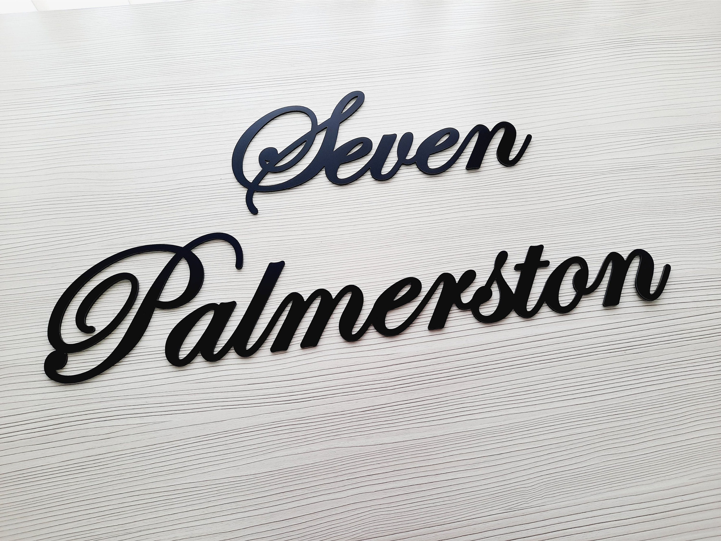 Script Address Sign script House Numbers Custom House Etsy