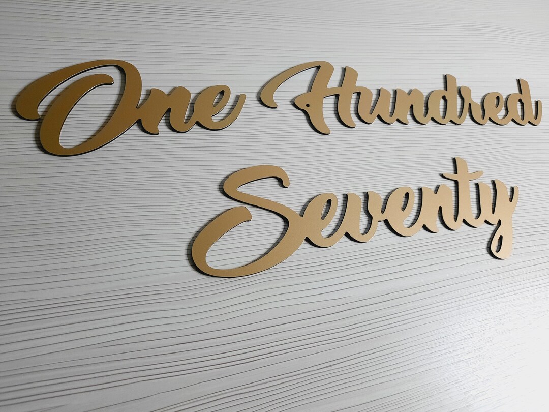 Address Script Sign Metal, Custom House Numbers Sign Cursive, Metal