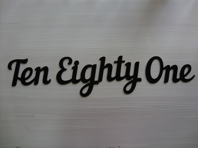 Script Address Numbers Ten Script Address Sign - Etsy