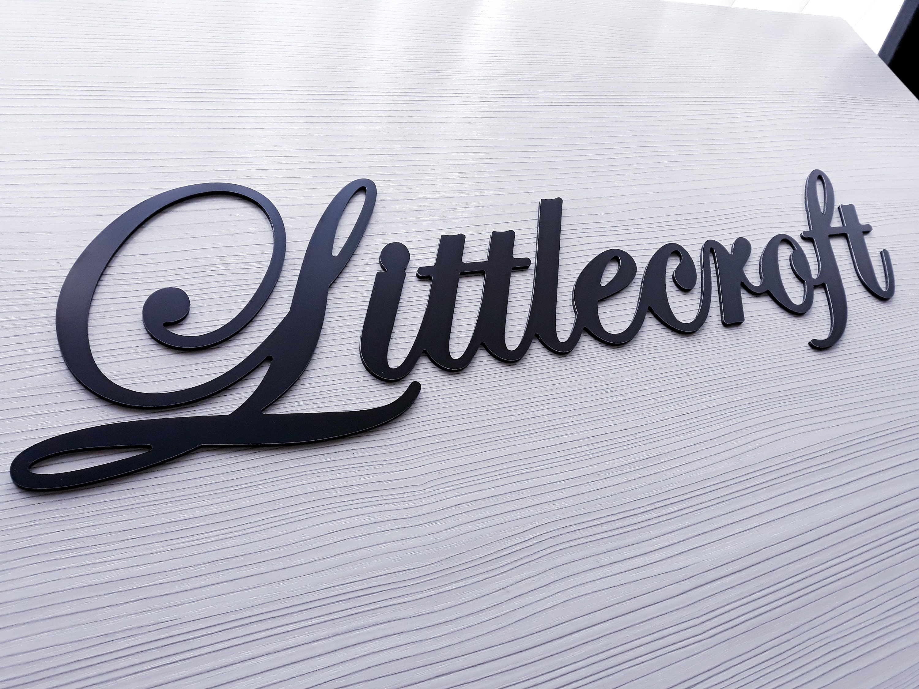 Script Address Sign Metalscript House Numberscustom House - Etsy