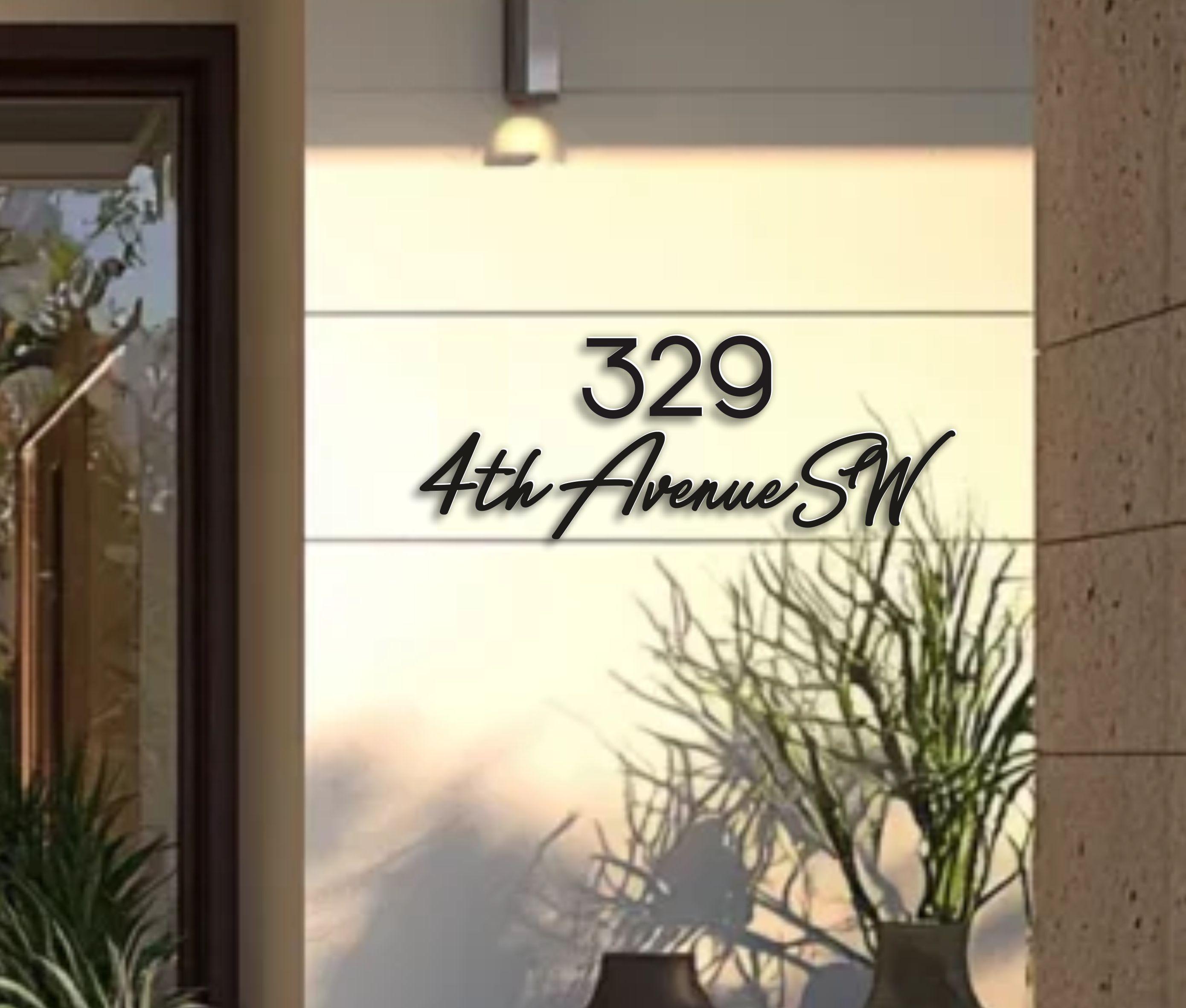 Script Address Sign ,script House Numbers, Custom House Numbers Sign ...