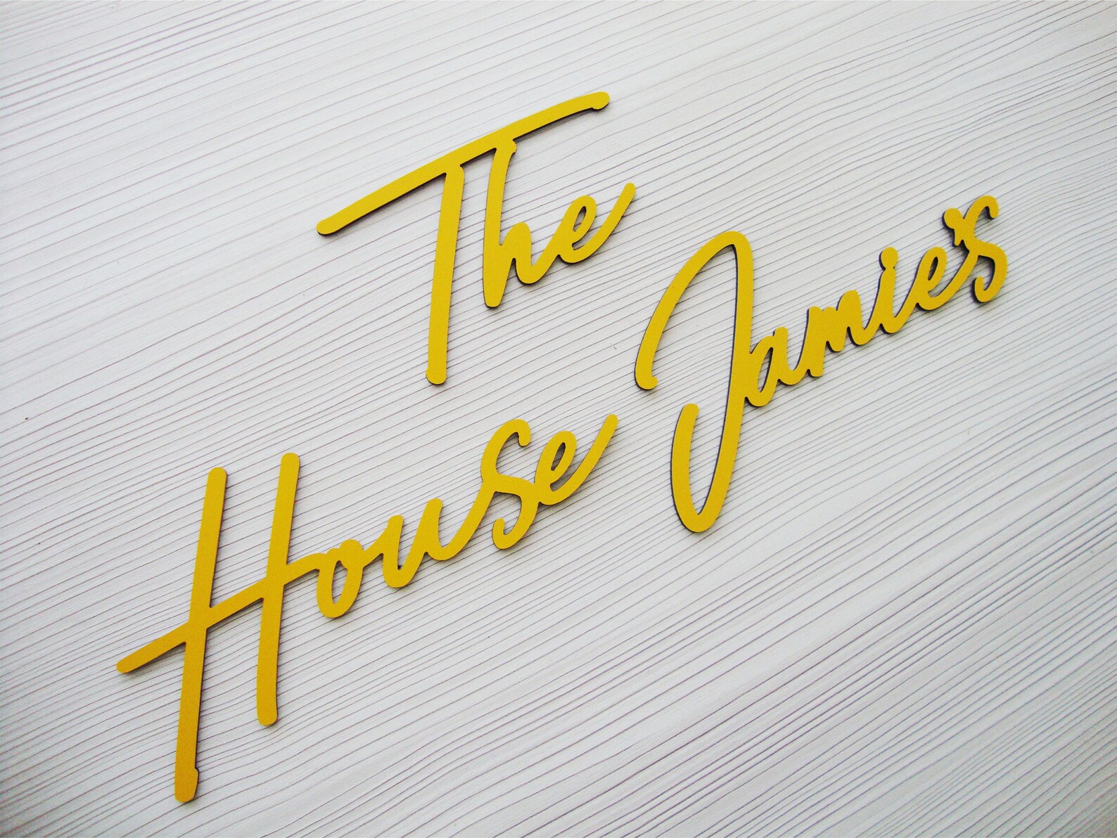 Personalized Script House Number Sign With Street Name, Custom Cursive ...